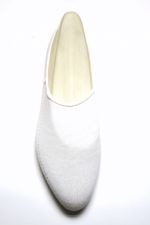 Teckel 2pak Onzichtbare sneakersokken met badstof in kleur wit
