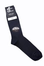 Eric Socks 2pak heren sokken wol-katoen-blauw